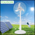 16" solar fan,stand oscillating rechargeable fan with light & remote